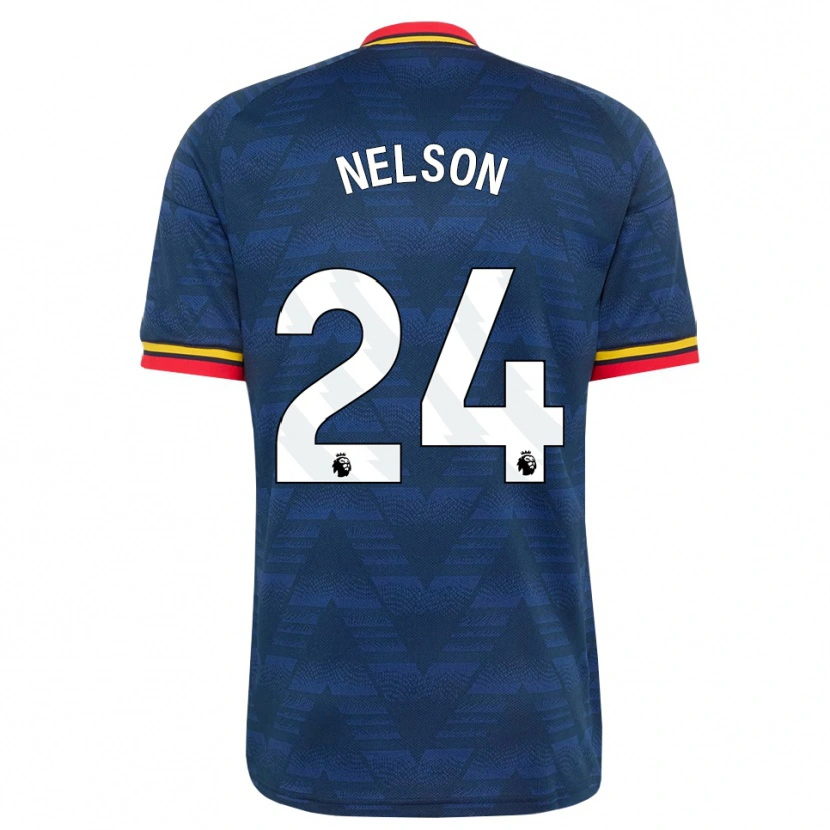 Danxen Heren Reiss Nelson #24 Middernachtblauw Geel Rood Uitshirt Uittenue 2026/27 T-Shirt België