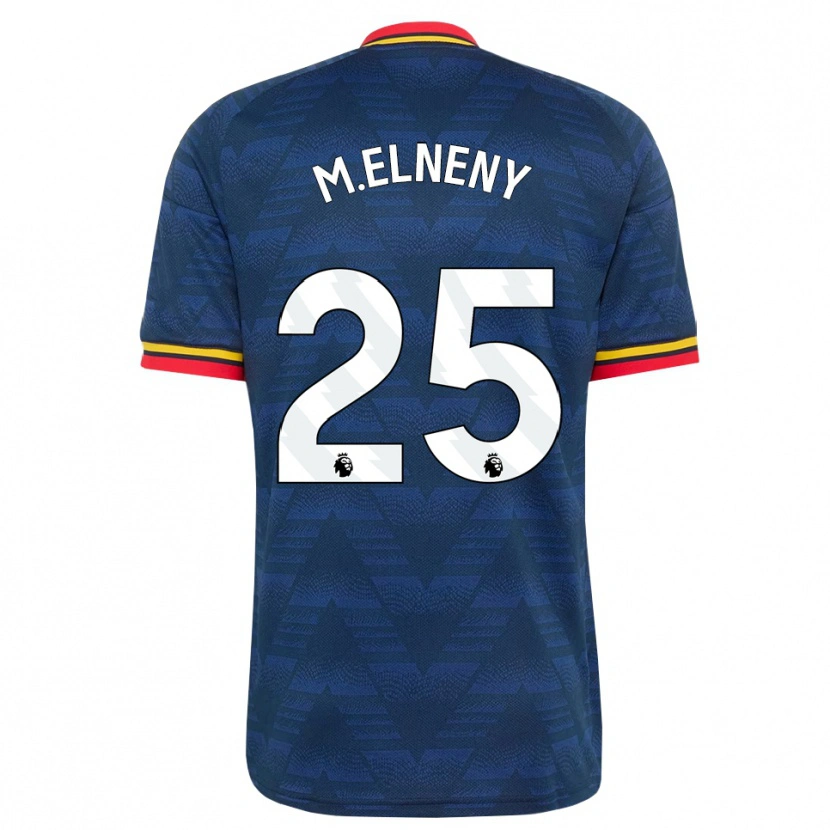 Danxen Heren Mohamed Elneny #25 Middernachtblauw Geel Rood Uitshirt Uittenue 2026/27 T-Shirt België