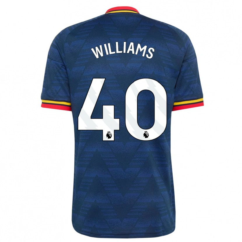 Danxen Heren Naomi Williams #40 Middernachtblauw Geel Rood Uitshirt Uittenue 2026/27 T-Shirt België