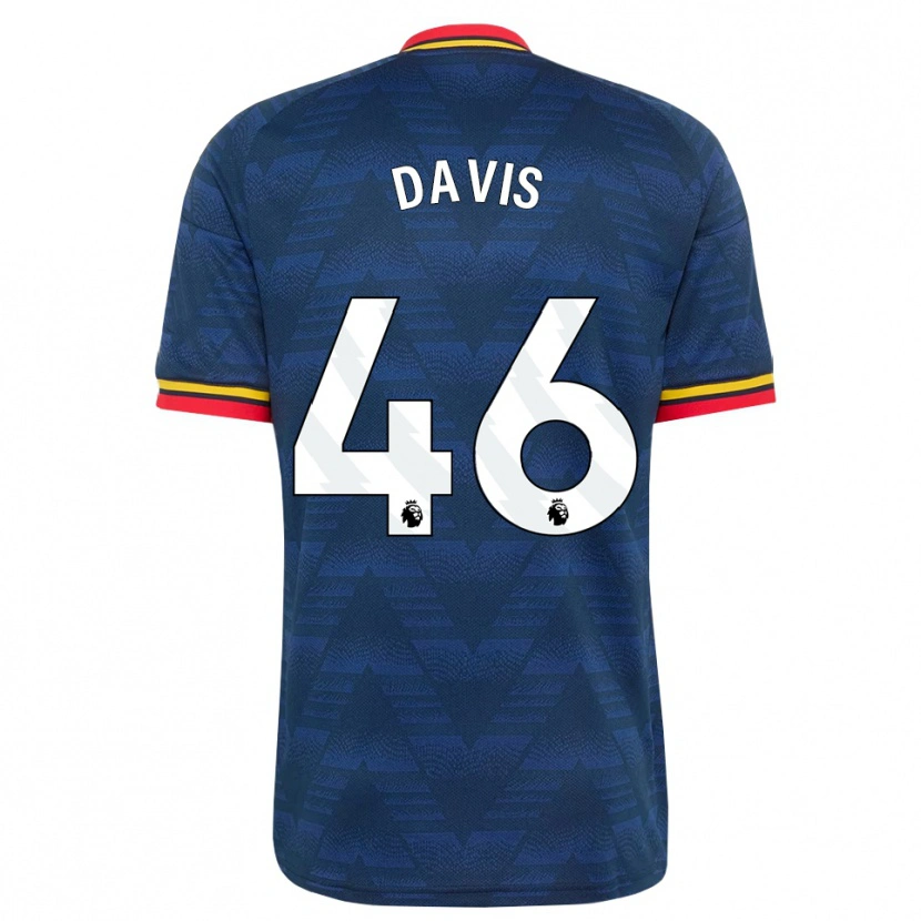 Danxen Heren Timi Davis #46 Middernachtblauw Geel Rood Uitshirt Uittenue 2026/27 T-Shirt België