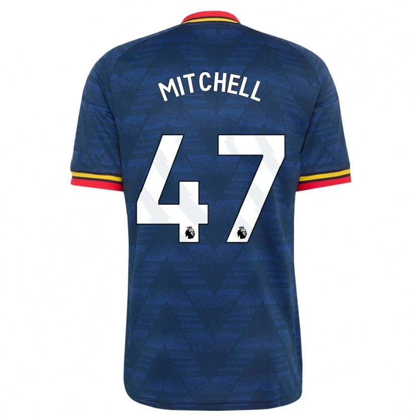 Danxen Heren Remy Mitchell #47 Middernachtblauw Geel Rood Uitshirt Uittenue 2026/27 T-Shirt België