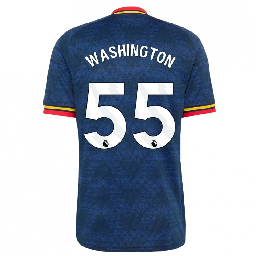 Danxen Heren Marcell Washington #55 Middernachtblauw Geel Rood Uitshirt Uittenue 2026/27 T-Shirt België