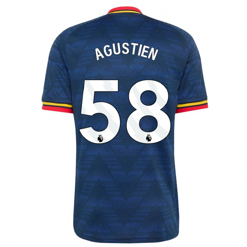 Danxen Heren Demiane Agustien #58 Middernachtblauw Geel Rood Uitshirt Uittenue 2026/27 T-Shirt België
