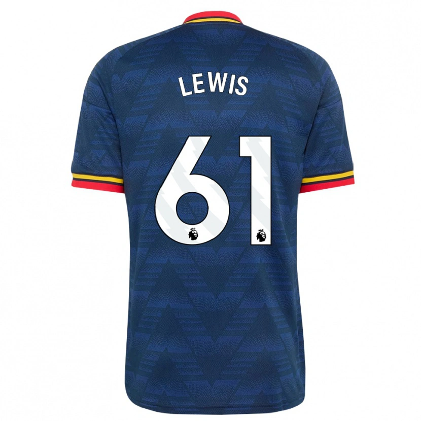 Danxen Heren George Lewis #61 Middernachtblauw Geel Rood Uitshirt Uittenue 2026/27 T-Shirt België