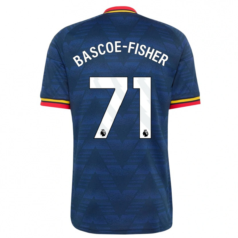 Danxen Heren Jakai Bascoe-Fisher #71 Middernachtblauw Geel Rood Uitshirt Uittenue 2026/27 T-Shirt België