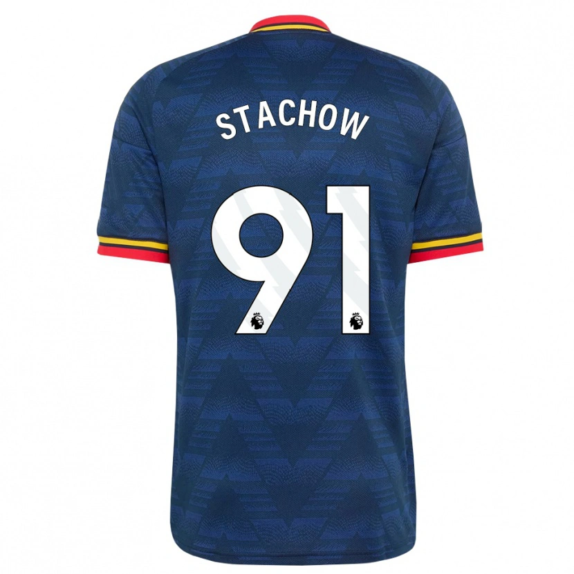Danxen Heren Patrick Stachow #91 Middernachtblauw Geel Rood Uitshirt Uittenue 2026/27 T-Shirt België