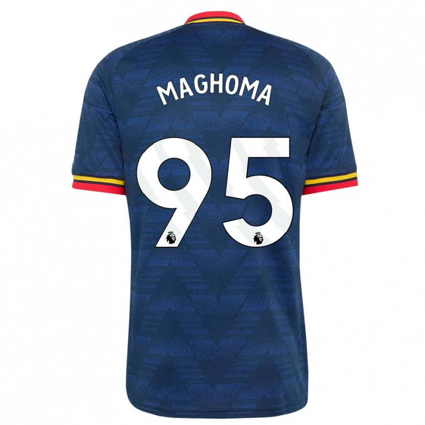 Danxen Heren Jaden Maghoma #95 Middernachtblauw Geel Rood Uitshirt Uittenue 2026/27 T-Shirt België