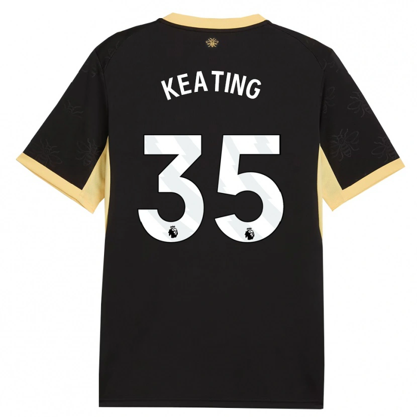 Danxen Heren Khiara Keating #35 Zwart Geel Uitshirt Uittenue 2026/27 T-Shirt België