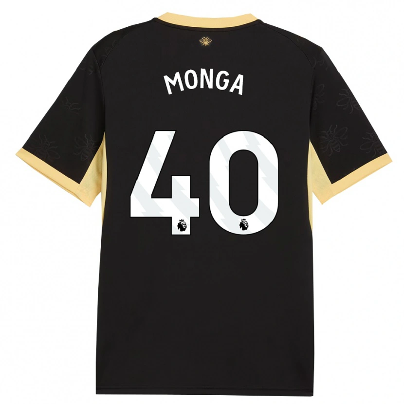 Danxen Heren Jeremy Monga #40 Zwart Geel Uitshirt Uittenue 2026/27 T-Shirt België
