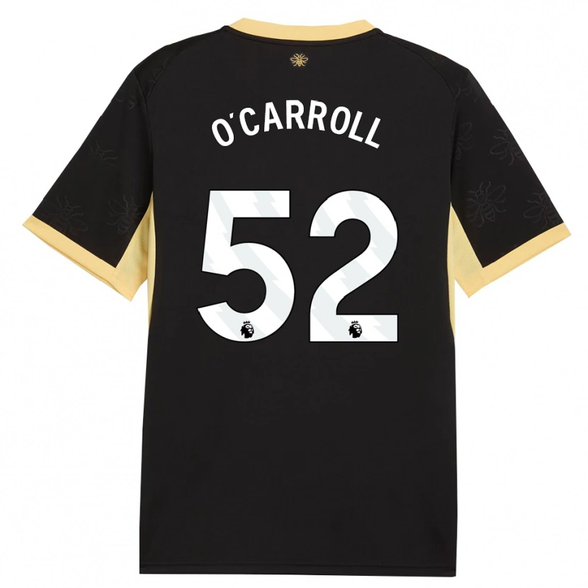 Danxen Heren Eve O'carroll #52 Zwart Geel Uitshirt Uittenue 2026/27 T-Shirt België