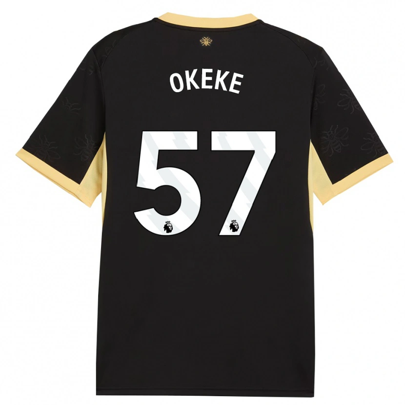 Danxen Heren Michael Okeke #57 Zwart Geel Uitshirt Uittenue 2026/27 T-Shirt België