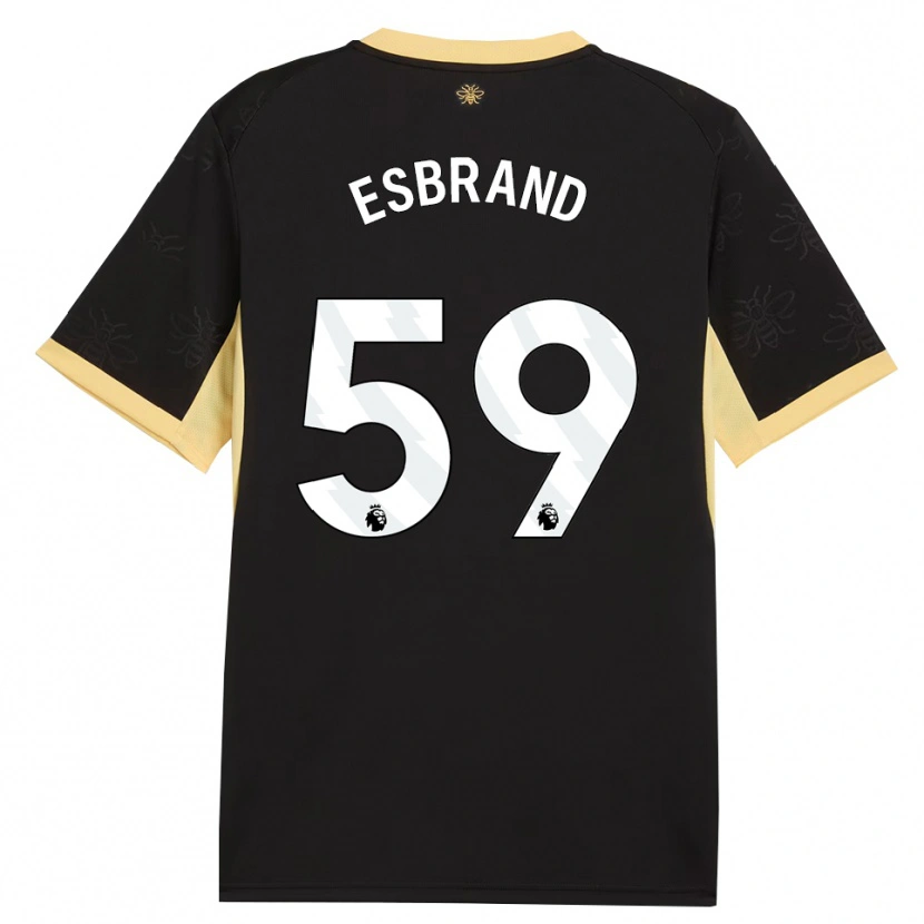 Danxen Heren Josh Wilson-Esbrand #59 Zwart Geel Uitshirt Uittenue 2026/27 T-Shirt België