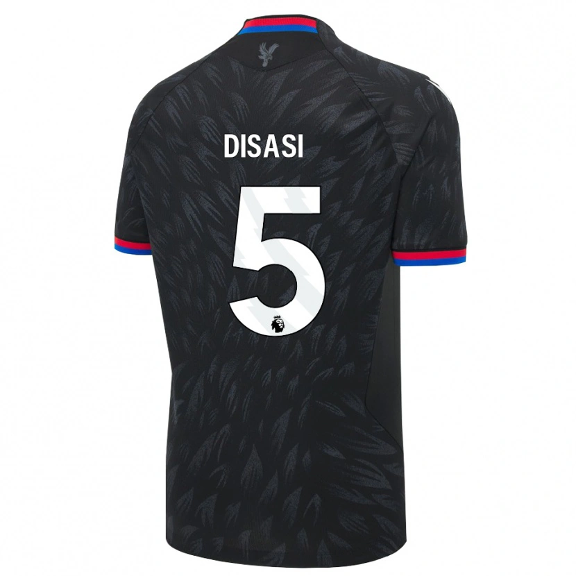 Danxen Heren Axel Disasi #5 Zwart Blauw Rood Uitshirt Uittenue 2026/27 T-Shirt België