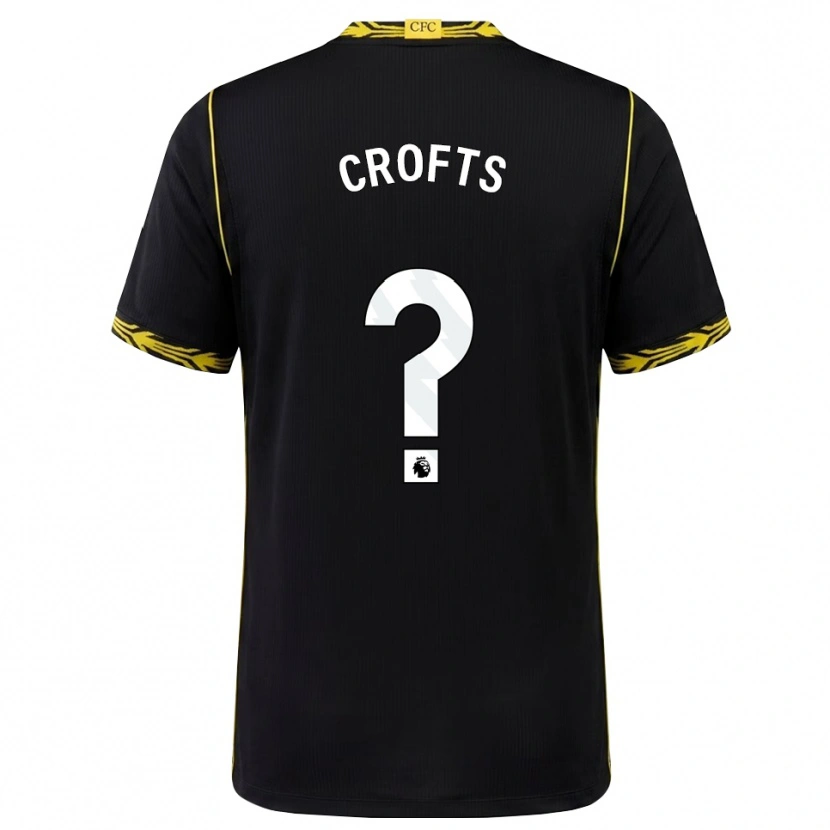 Danxen Heren Oliver Crofts #0 Zwart Geel Uitshirt Uittenue 2026/27 T-Shirt België