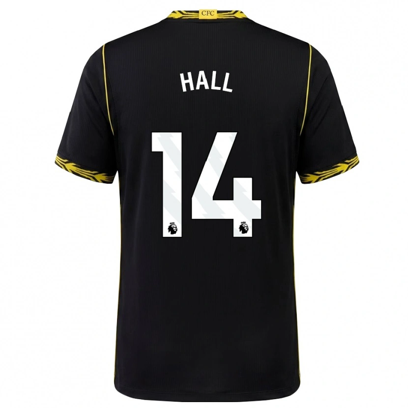 Danxen Heren Jacob Hall #14 Zwart Geel Uitshirt Uittenue 2026/27 T-Shirt België
