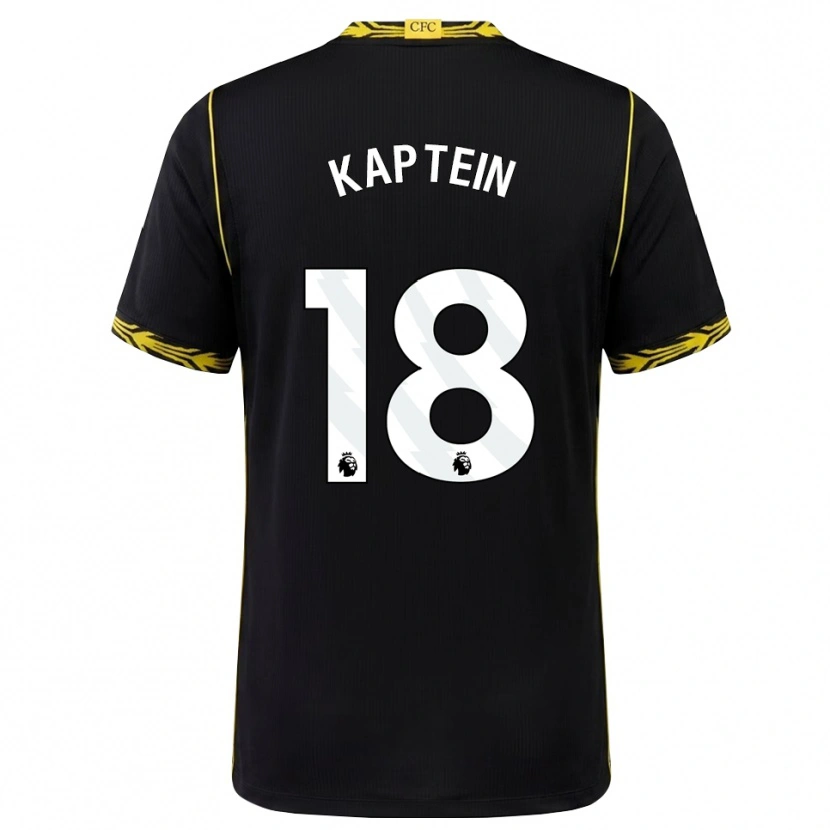 Danxen Heren Wieke Kaptein #18 Zwart Geel Uitshirt Uittenue 2026/27 T-Shirt België