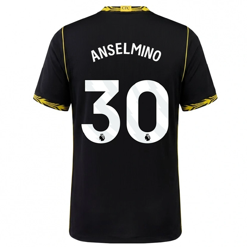 Danxen Heren Aarón Anselmino #30 Zwart Geel Uitshirt Uittenue 2026/27 T-Shirt België