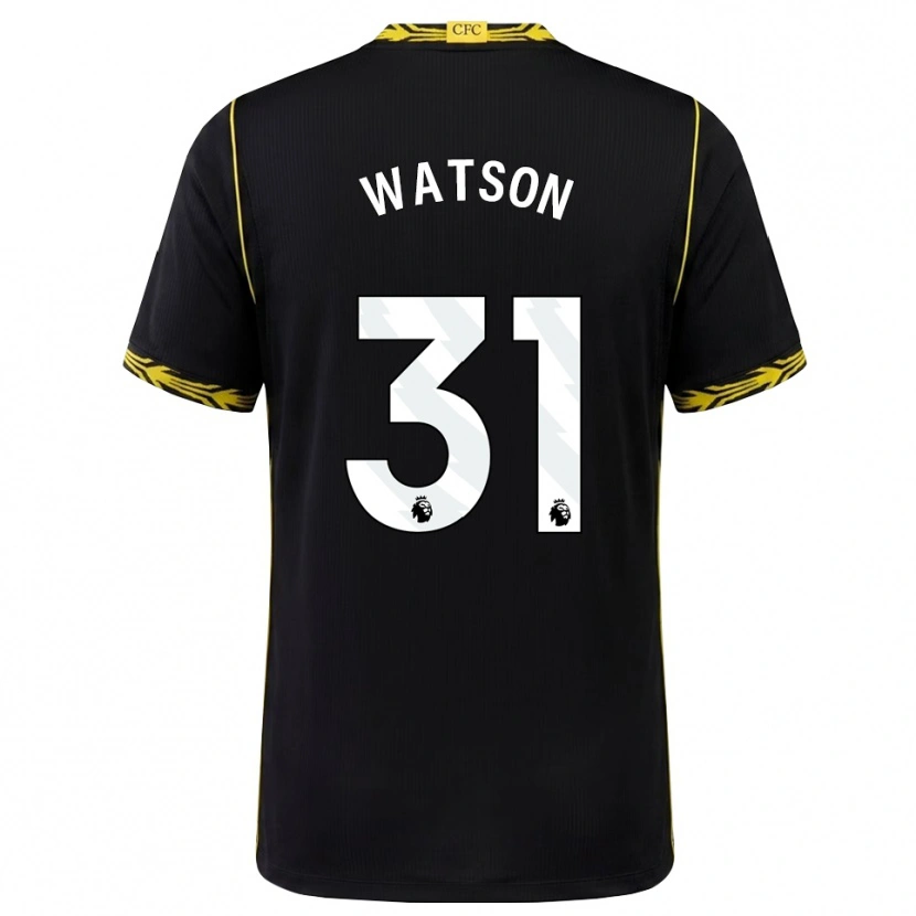 Danxen Heren Reggie Watson #31 Zwart Geel Uitshirt Uittenue 2026/27 T-Shirt België