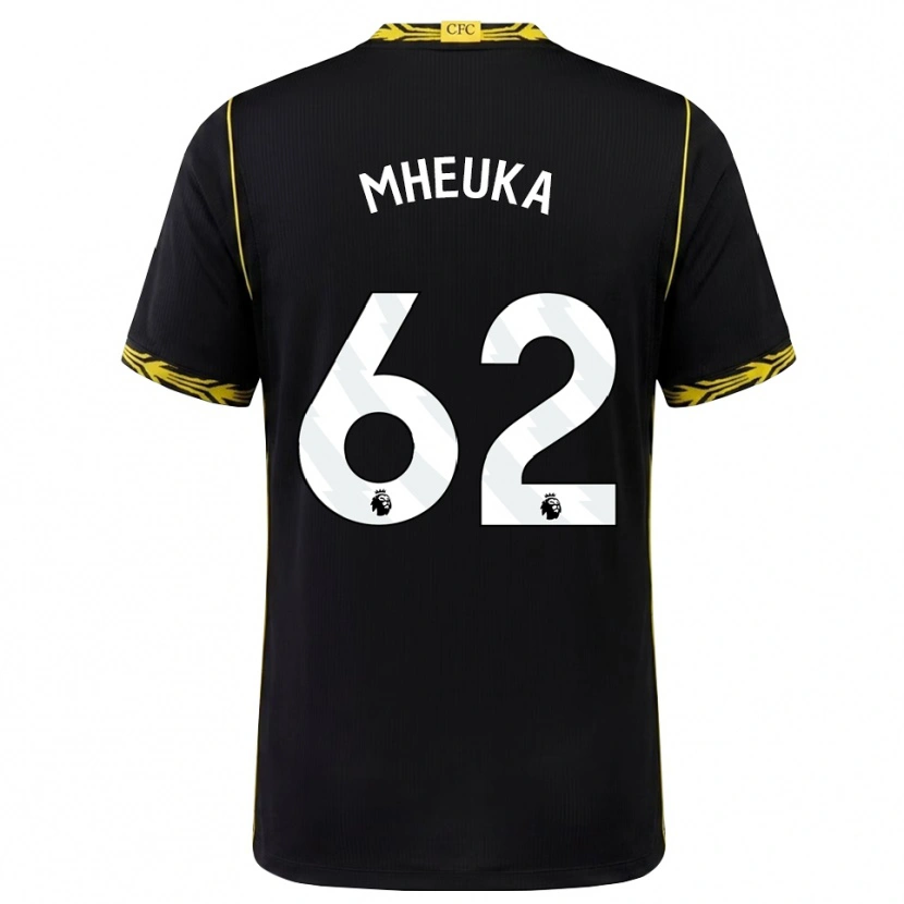 Danxen Heren Shumaira Mheuka #62 Zwart Geel Uitshirt Uittenue 2026/27 T-Shirt België