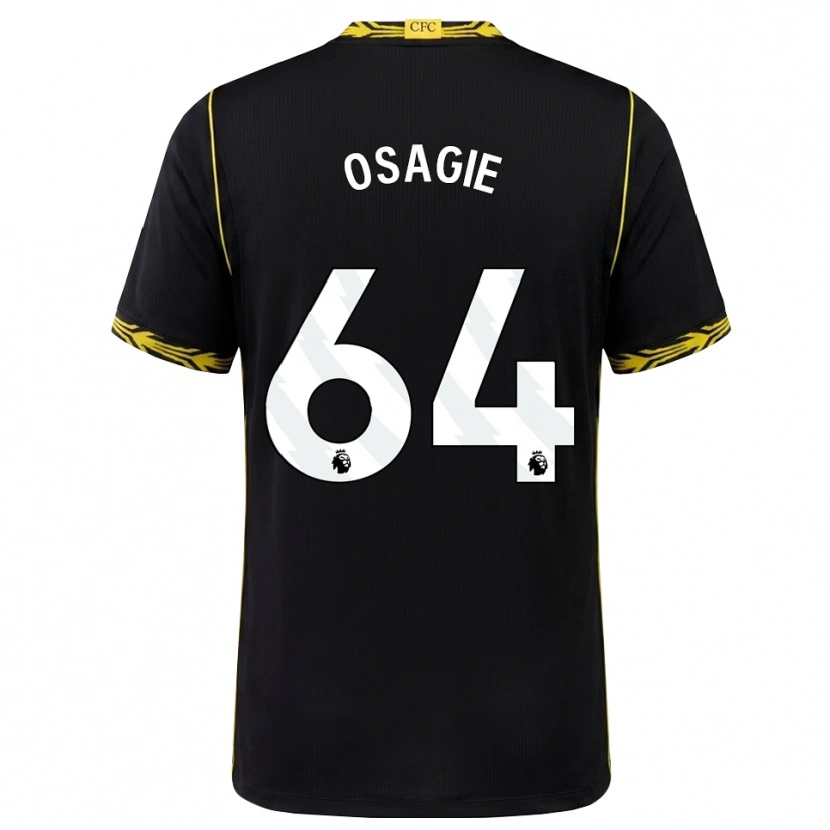 Danxen Heren Justin Osagie #64 Zwart Geel Uitshirt Uittenue 2026/27 T-Shirt België