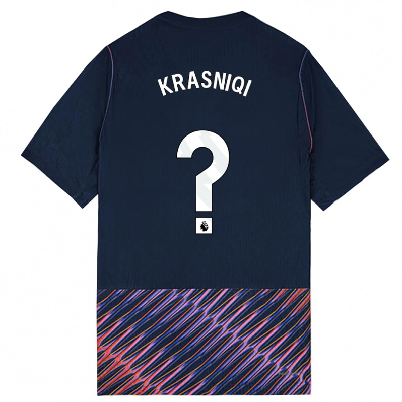 Danxen Heren Elliot Krasniqi #0 Koninklijk Blauw Wit Uitshirt Uittenue 2026/27 T-Shirt België