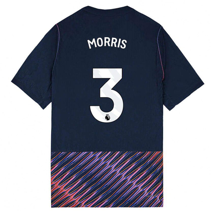 Danxen Heren Ella Morris #3 Koninklijk Blauw Wit Uitshirt Uittenue 2026/27 T-Shirt België