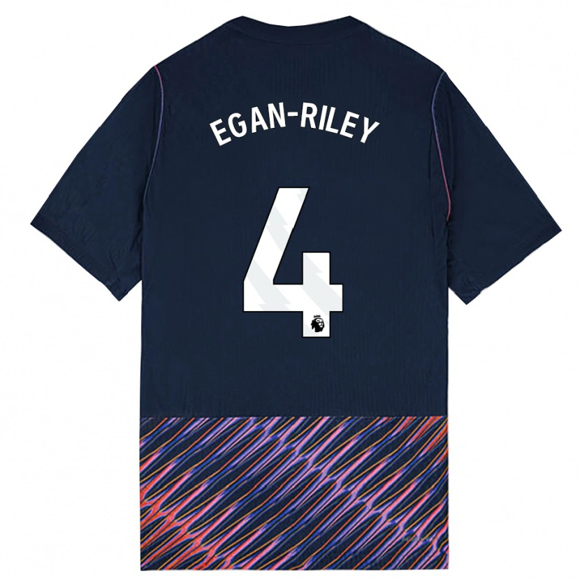 Danxen Heren Roman Egan-Riley #4 Koninklijk Blauw Wit Uitshirt Uittenue 2026/27 T-Shirt België