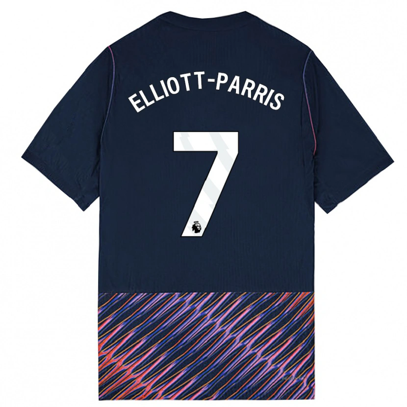 Danxen Heren Reiss Elliott-Parris #7 Koninklijk Blauw Wit Uitshirt Uittenue 2026/27 T-Shirt België