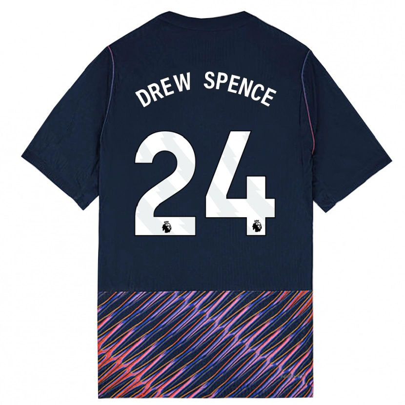 Danxen Heren Drew Spence #24 Koninklijk Blauw Wit Uitshirt Uittenue 2026/27 T-Shirt België