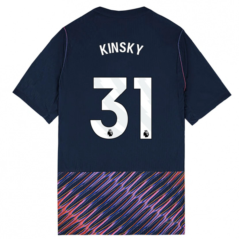 Danxen Heren Antonín Kinský #31 Koninklijk Blauw Wit Uitshirt Uittenue 2026/27 T-Shirt België
