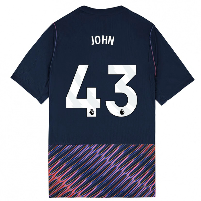 Danxen Heren Nile John #43 Koninklijk Blauw Wit Uitshirt Uittenue 2026/27 T-Shirt België