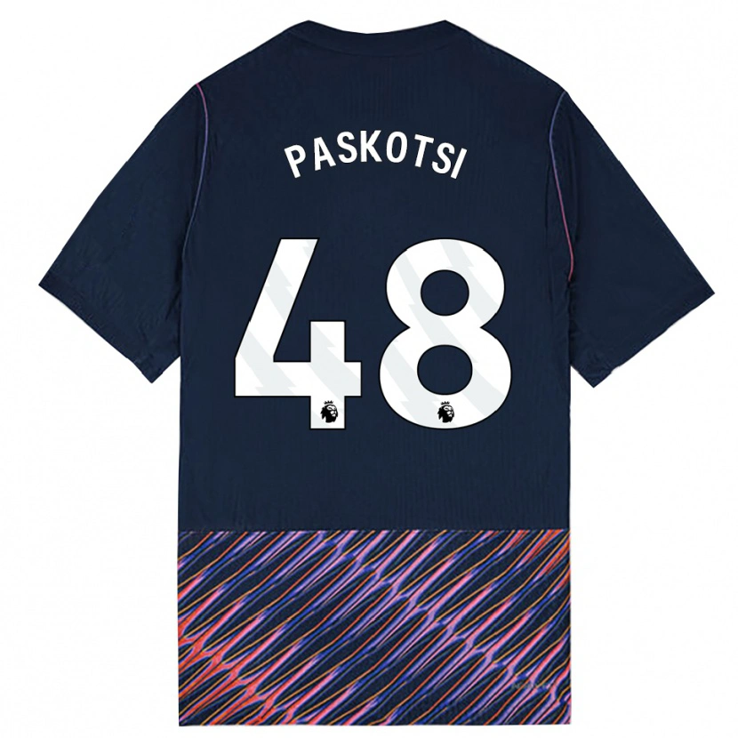 Danxen Heren Maksim Paskotsi #48 Koninklijk Blauw Wit Uitshirt Uittenue 2026/27 T-Shirt België