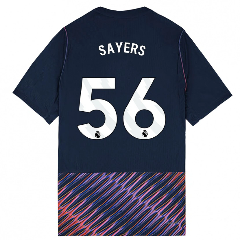 Danxen Heren Charlie Sayers #56 Koninklijk Blauw Wit Uitshirt Uittenue 2026/27 T-Shirt België