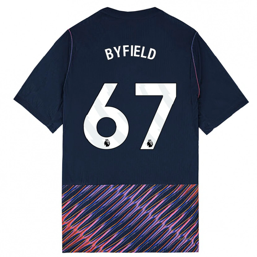 Danxen Heren Jun'ai Byfield #67 Koninklijk Blauw Wit Uitshirt Uittenue 2026/27 T-Shirt België