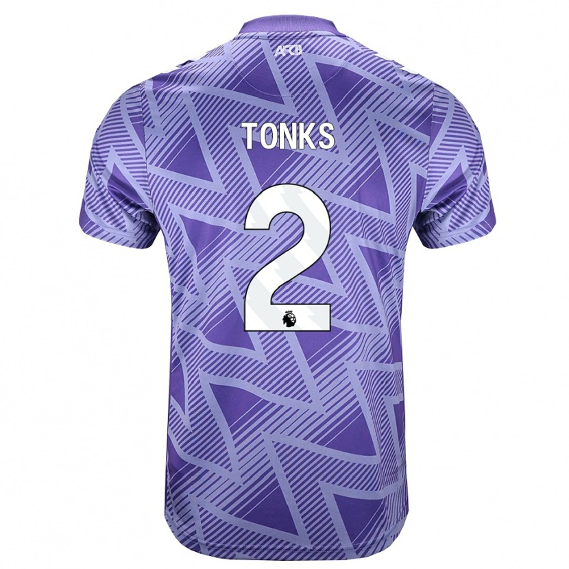 Danxen Heren Finn Tonks #2 Licht Violet Rood Wit Uitshirt Uittenue 2026/27 T-Shirt België