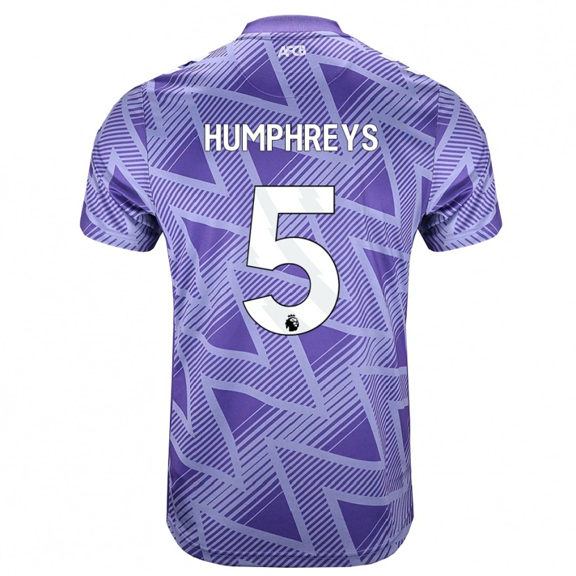 Danxen Heren Holly Humphreys #5 Licht Violet Rood Wit Uitshirt Uittenue 2026/27 T-Shirt België