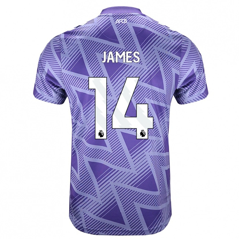 Danxen Heren Katie James #14 Licht Violet Rood Wit Uitshirt Uittenue 2026/27 T-Shirt België
