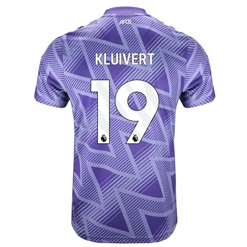 Danxen Heren Justin Kluivert #19 Licht Violet Rood Wit Uitshirt Uittenue 2026/27 T-Shirt België