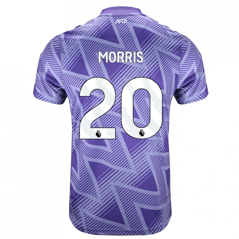 Danxen Heren Caitlin Morris #20 Licht Violet Rood Wit Uitshirt Uittenue 2026/27 T-Shirt België