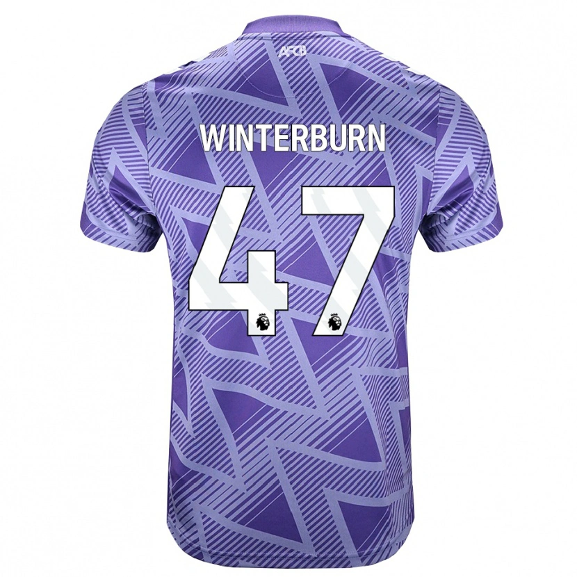 Danxen Heren Ben Winterburn #47 Licht Violet Rood Wit Uitshirt Uittenue 2026/27 T-Shirt België