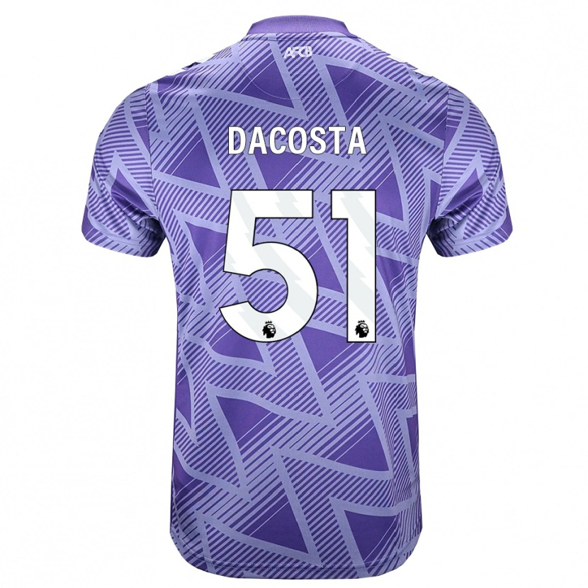 Danxen Heren Malcom Dacosta González #51 Licht Violet Rood Wit Uitshirt Uittenue 2026/27 T-Shirt België