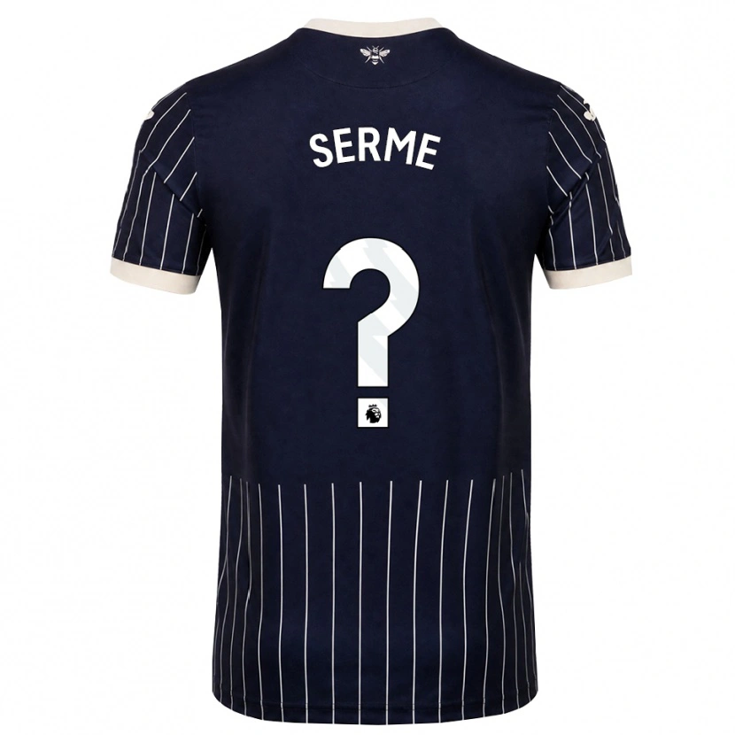 Danxen Heren Ibrahim Serme #0 Zwart Wit Uitshirt Uittenue 2026/27 T-Shirt België
