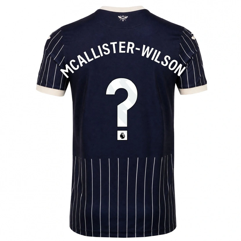 Danxen Heren Zack Mcallister-Wilson #0 Zwart Wit Uitshirt Uittenue 2026/27 T-Shirt België