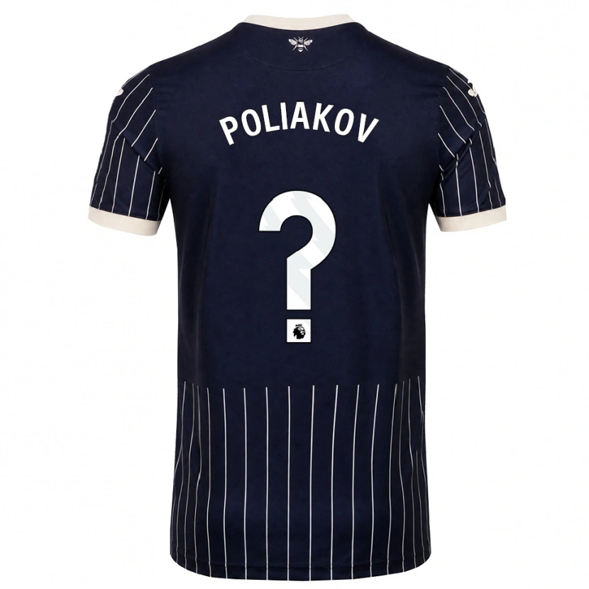 Danxen Heren Adam Poliakov #0 Zwart Wit Uitshirt Uittenue 2026/27 T-Shirt België