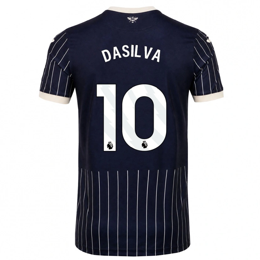 Danxen Heren Josh Dasilva #10 Zwart Wit Uitshirt Uittenue 2026/27 T-Shirt België