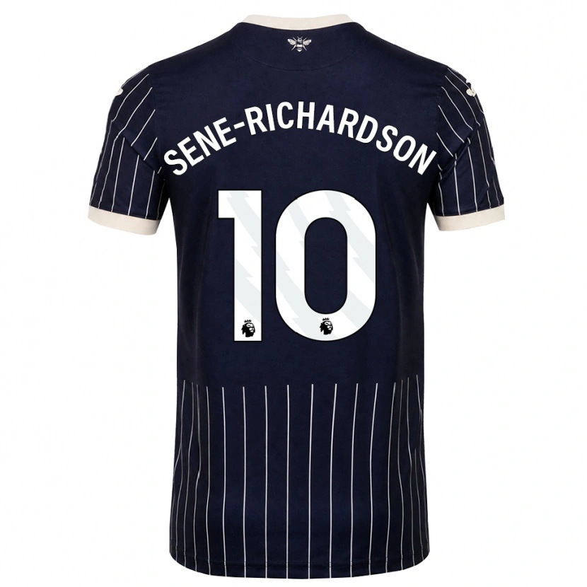 Danxen Heren Sam Sene-Richardson #10 Zwart Wit Uitshirt Uittenue 2026/27 T-Shirt België