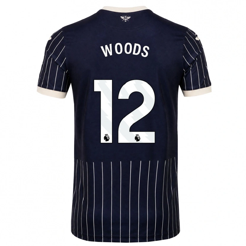 Danxen Heren Nikki Woods #12 Zwart Wit Uitshirt Uittenue 2026/27 T-Shirt België