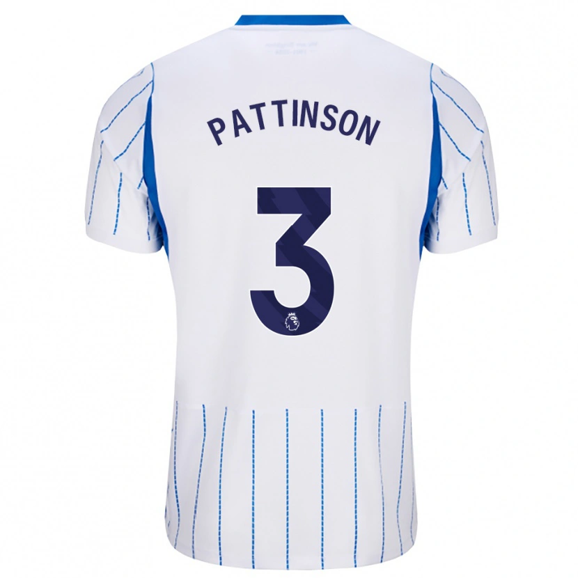 Danxen Heren Poppy Pattinson #3 Hemelsblauw Wit Uitshirt Uittenue 2026/27 T-Shirt België