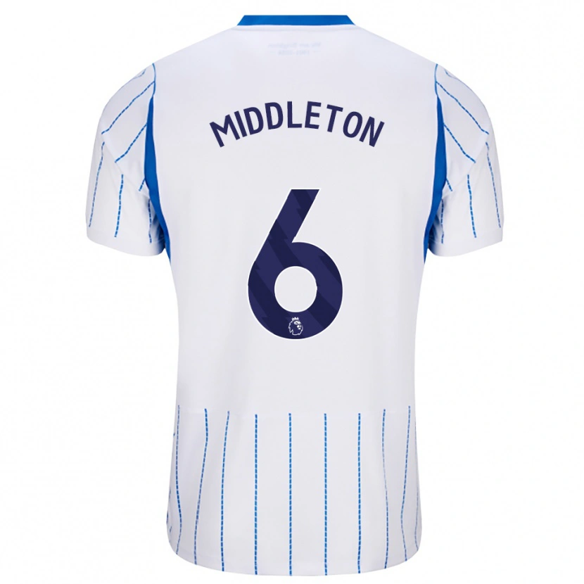 Danxen Heren Jesse Middleton #6 Hemelsblauw Wit Uitshirt Uittenue 2026/27 T-Shirt België