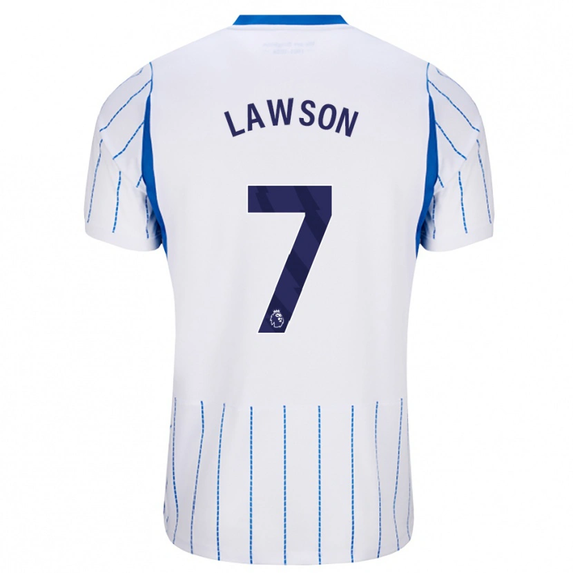 Danxen Heren Zebedee Lawson #7 Hemelsblauw Wit Uitshirt Uittenue 2026/27 T-Shirt België